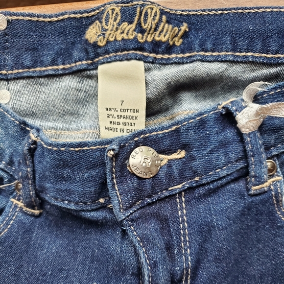 Red Rivet Jean's - Picture 3 of 4